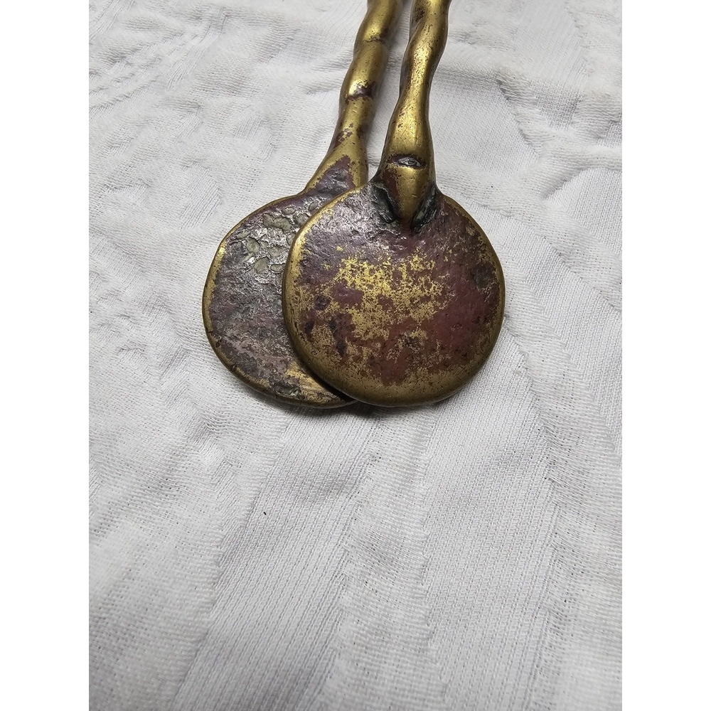 Antique 18th Century Brass English Fireplace Tool 11.5" - Picture 2 of 6